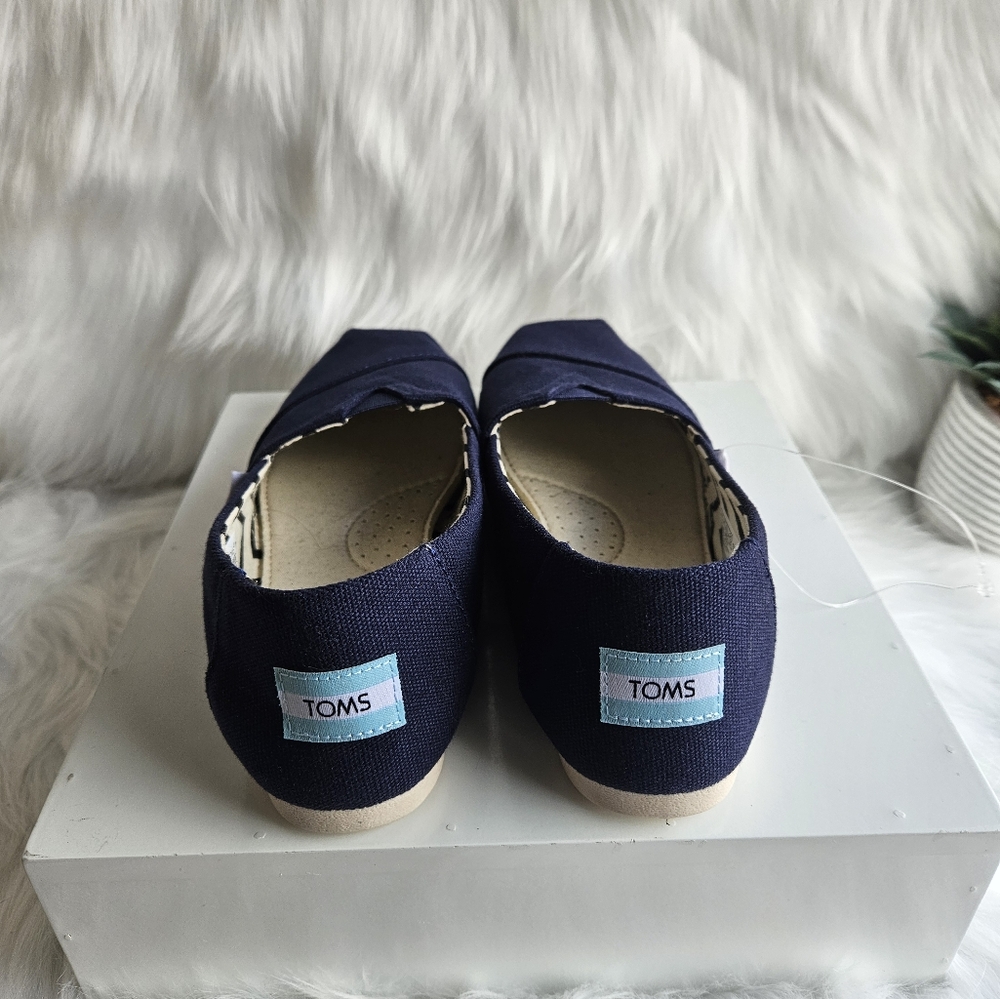 TOMS Alpargata Slip-On Flats – Navy Blue – Women’s Size 6 (New Without Tags) - Picture 3 of 8